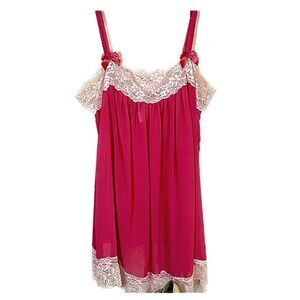 In Bloom by Jonquil Pink Chemise Sz L